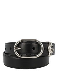 Gucci Gucci Womens Belt With Oval Buckle
