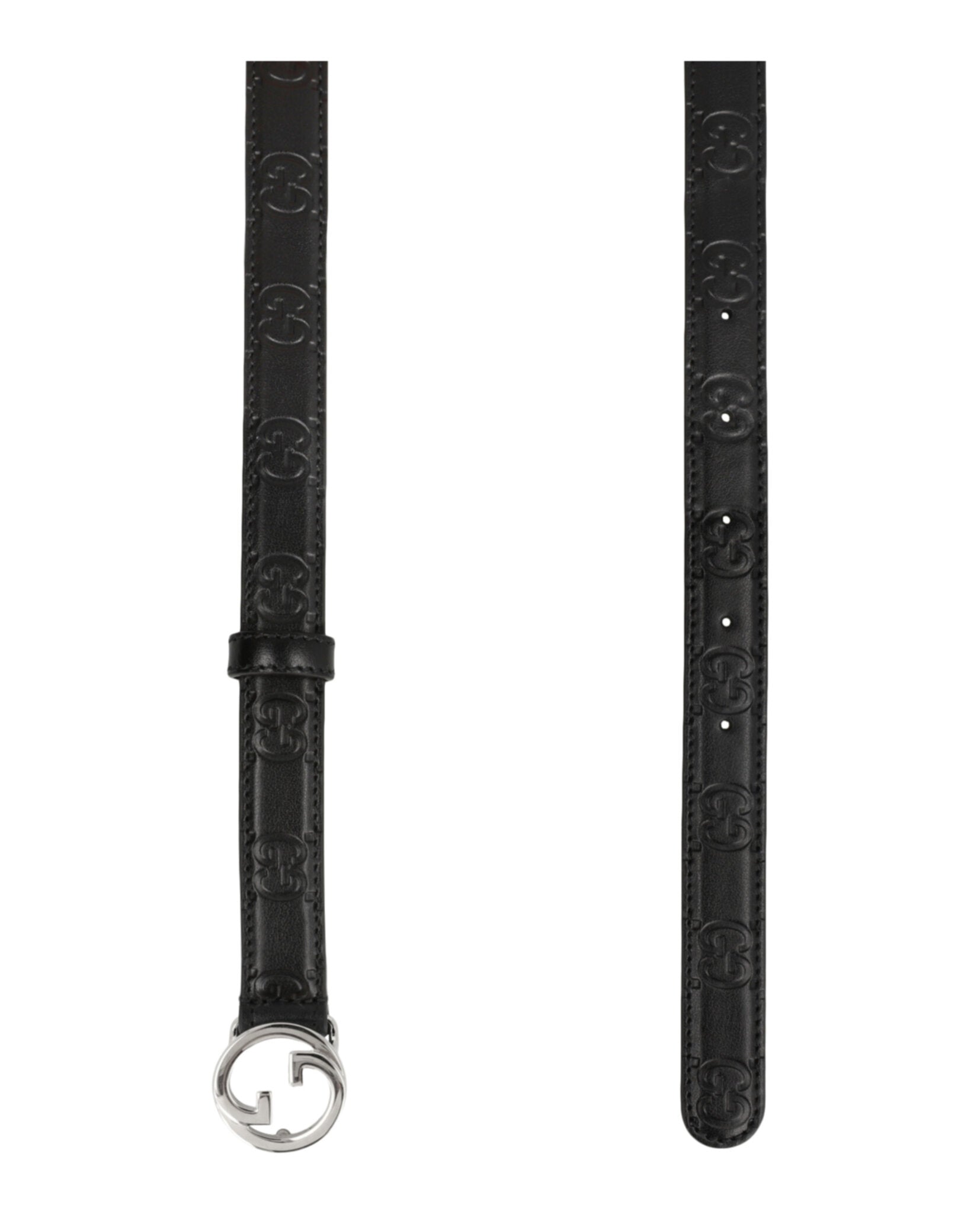Gucci Gucci Womens Belt With Interlocking G Buckle