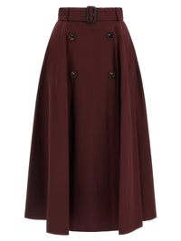 BURBERRY Burberry Women Gabardine Trench Coat Skirt