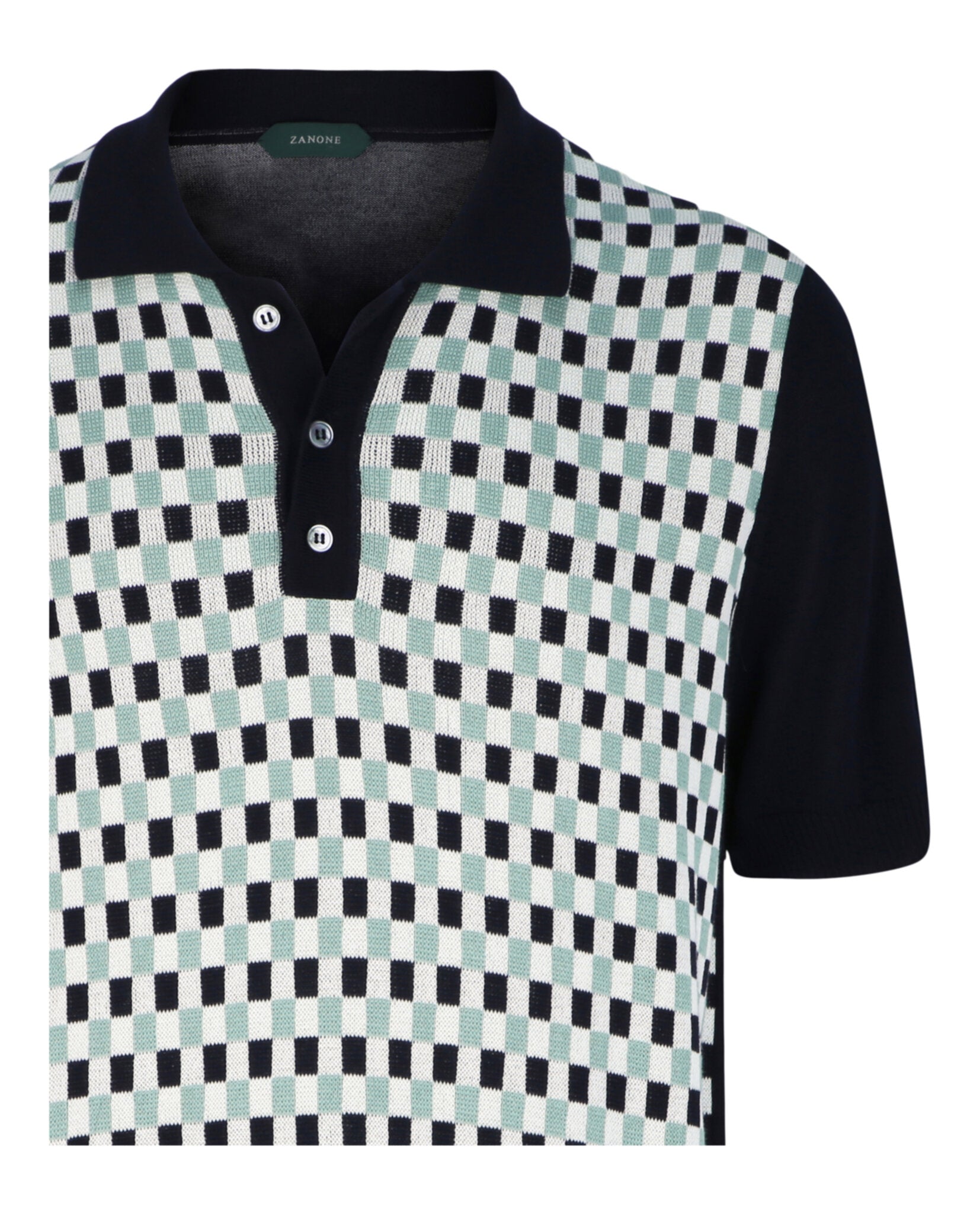 Slowear Mens Zanone Slim-Fit Geometric Polo Shirt