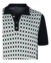 Slowear Mens Zanone Slim-Fit Geometric Polo Shirt