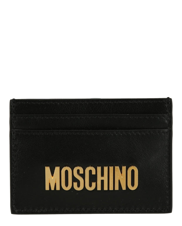 Moschino Mens Logo Lettering Card Holder