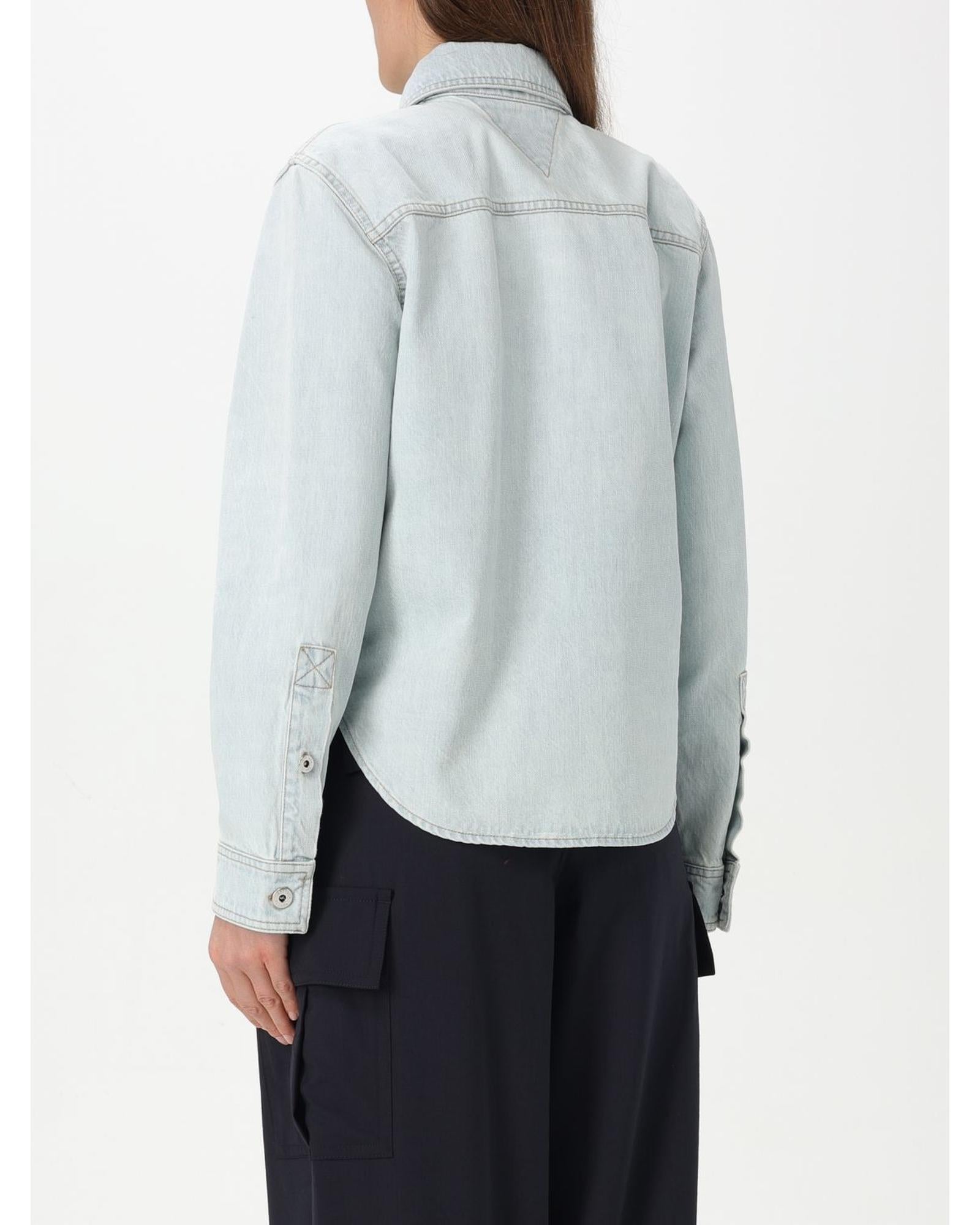 Bottega Veneta Denim Shirt Casual Style Women Stone Washed Shirts & Tops