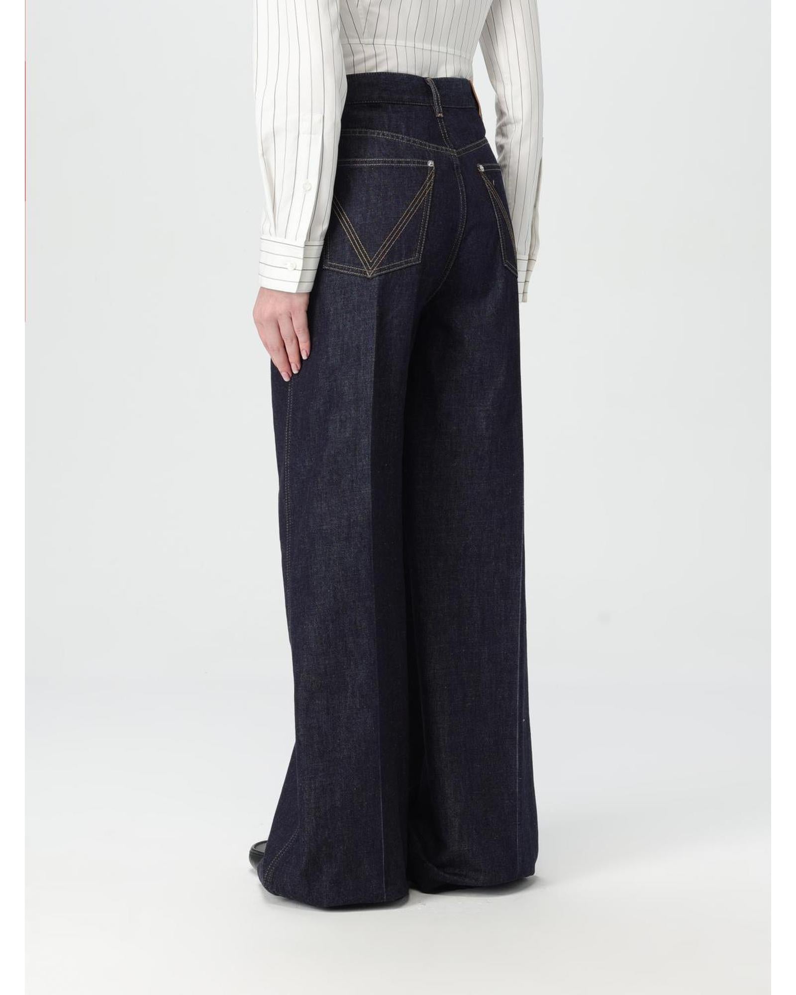 デニム・ジーパン BOTTEGA VENETA Women Denim Pants 785335V42W0 4715 Blue Bottega Veneta Jeans Size 36 FR