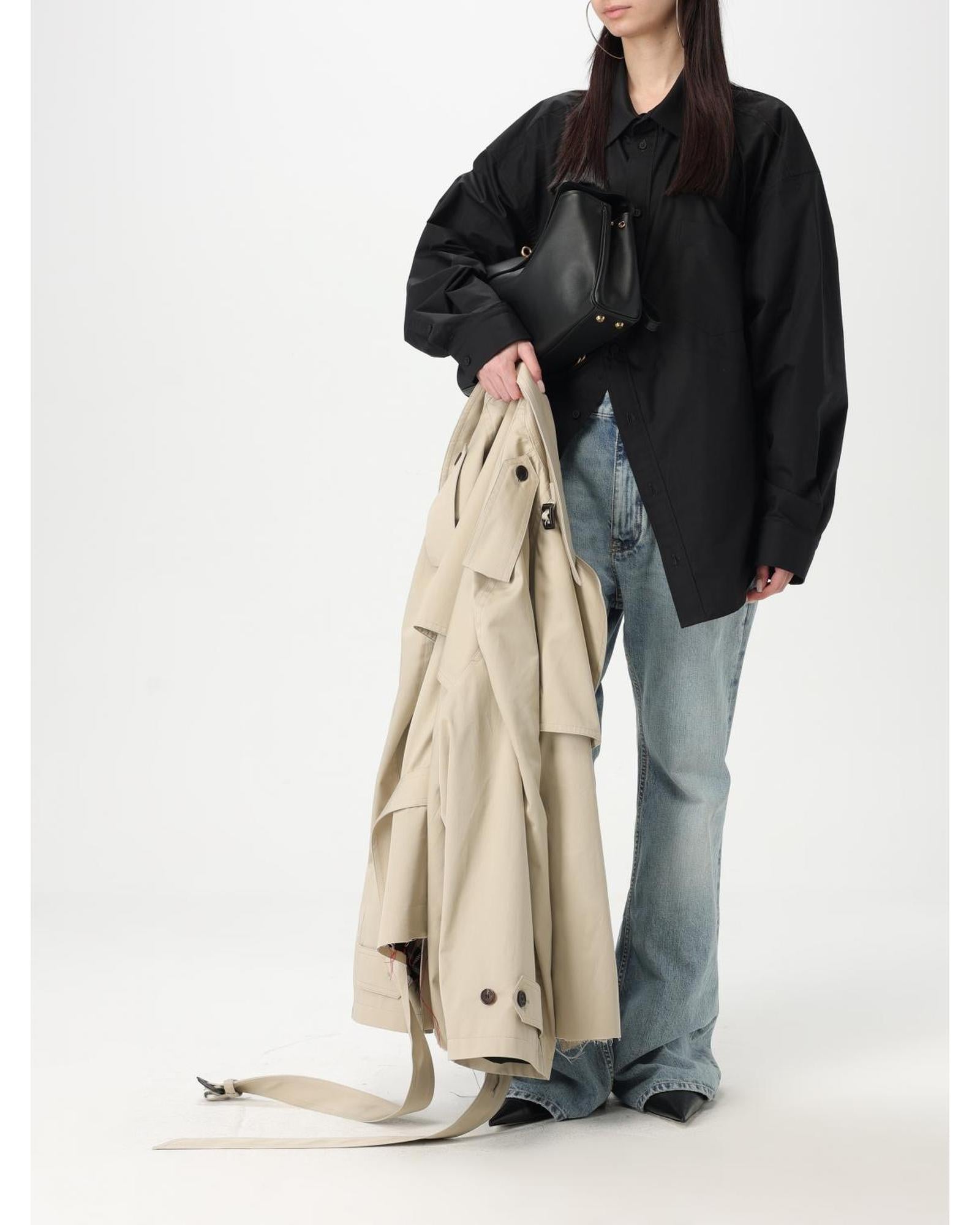 シャツ Balenciaga Embroidered Poplin Oversize Shirt BALENCIAGA Oversized cotton-poplin shirt | NET-A-PORTER