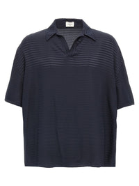 SAINT LAURENT Saint Laurent Men Silk Polo Shirt