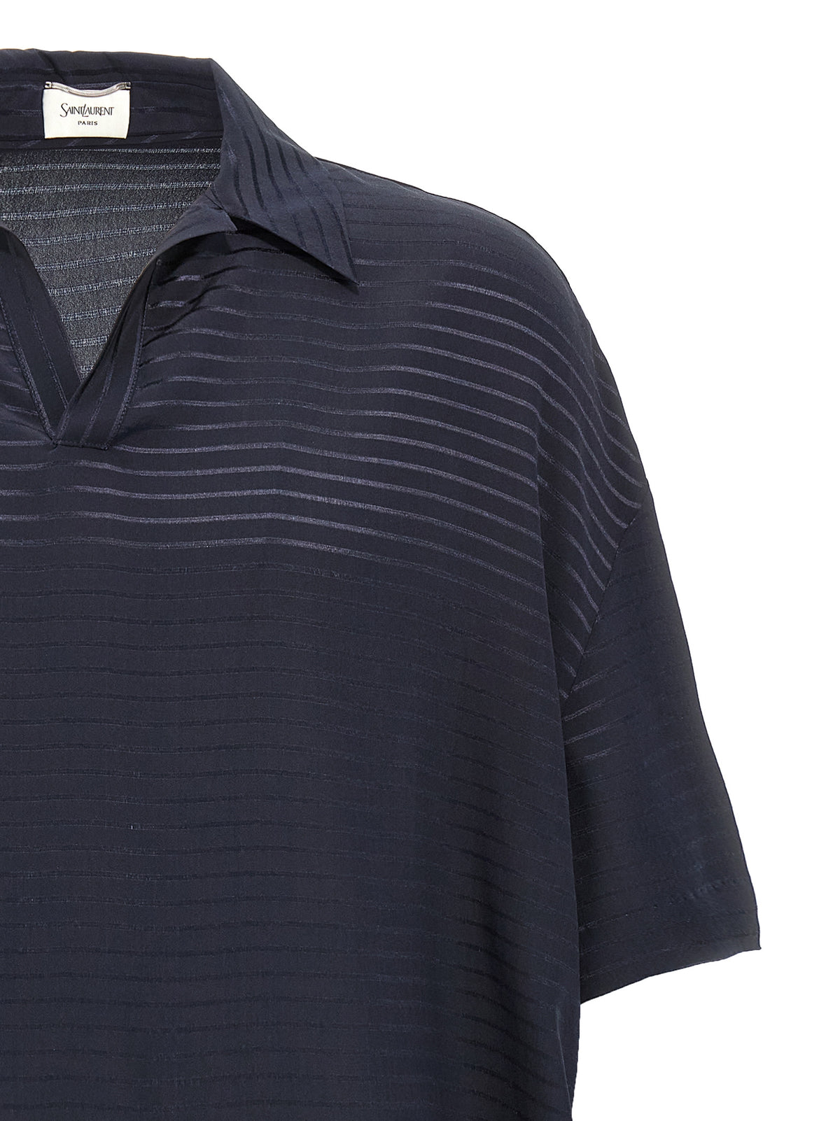 SAINT LAURENT Saint Laurent Men Silk Polo Shirt