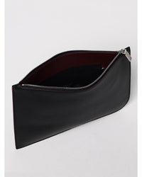 Alexander Mcqueen ZipAround Leather Pouch Men Black Business Bags