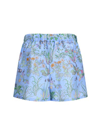 Gucci Women Printed Silk Twill Shorts