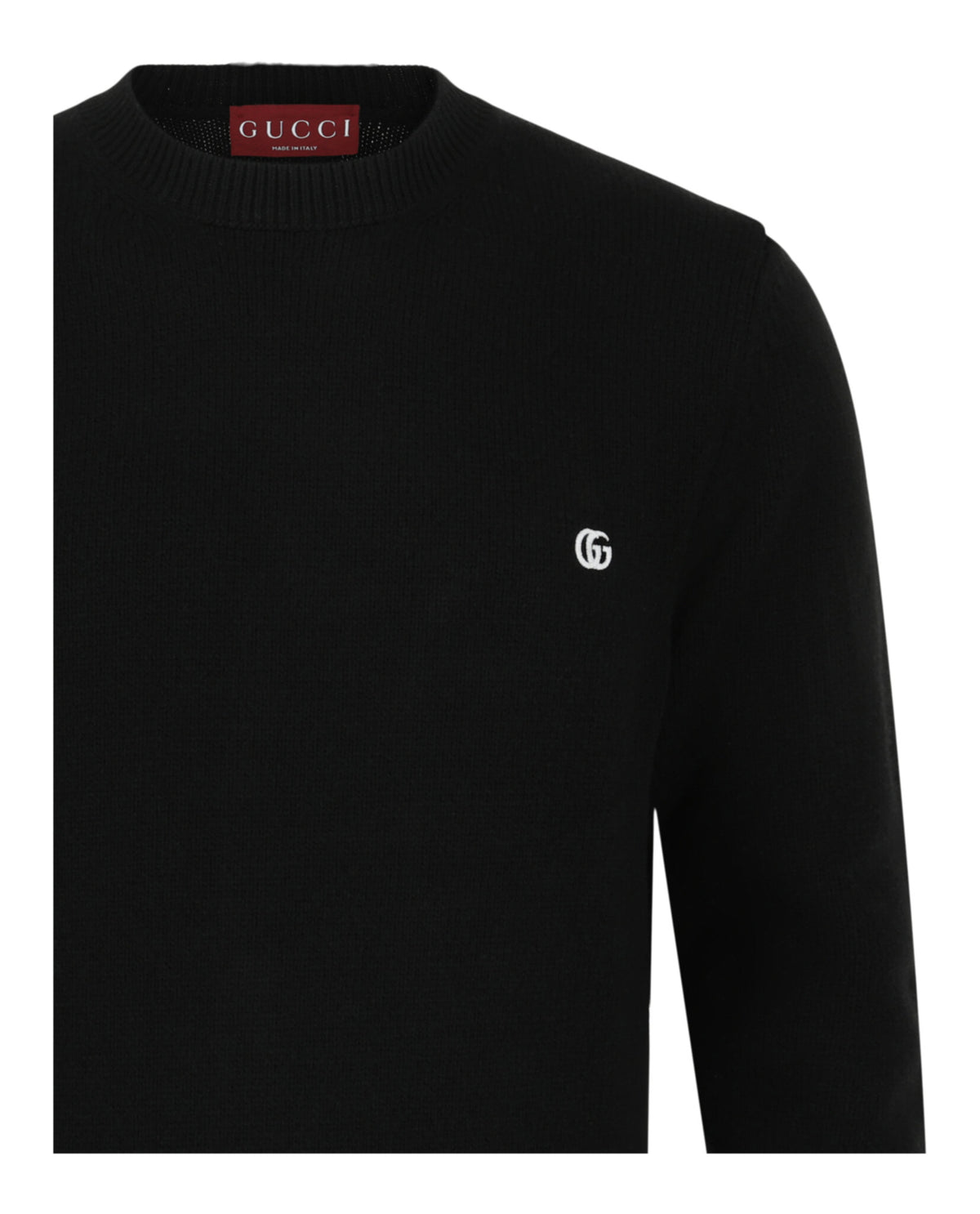 Gucci Gucci Mens Embroidered Wool Cashmere Sweater