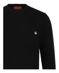 Gucci Gucci Mens Embroidered Wool Cashmere Sweater