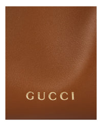 Gucci Gucci Womens GG Emblem Small Bucket Bag