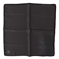 Dolce & Gabbana Black Silk Pocket Square