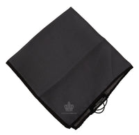 Dolce & Gabbana Black Silk Pocket Square