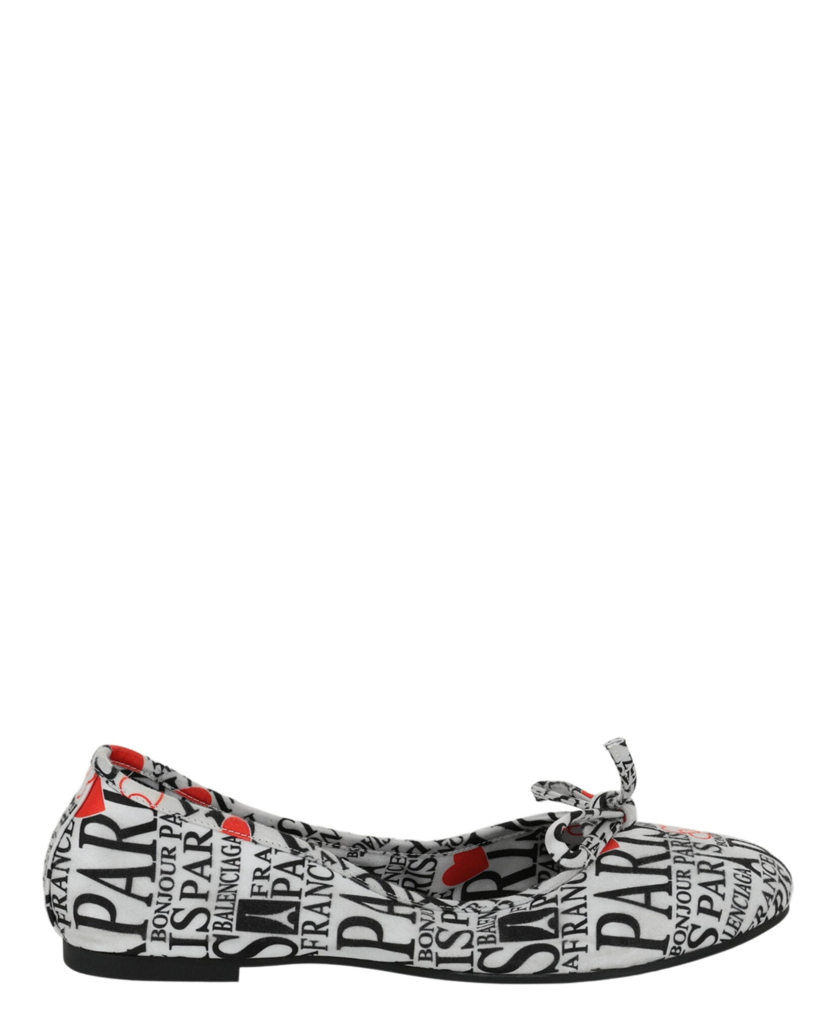 Balenciaga Womens Leopold Printed Ballet Flats