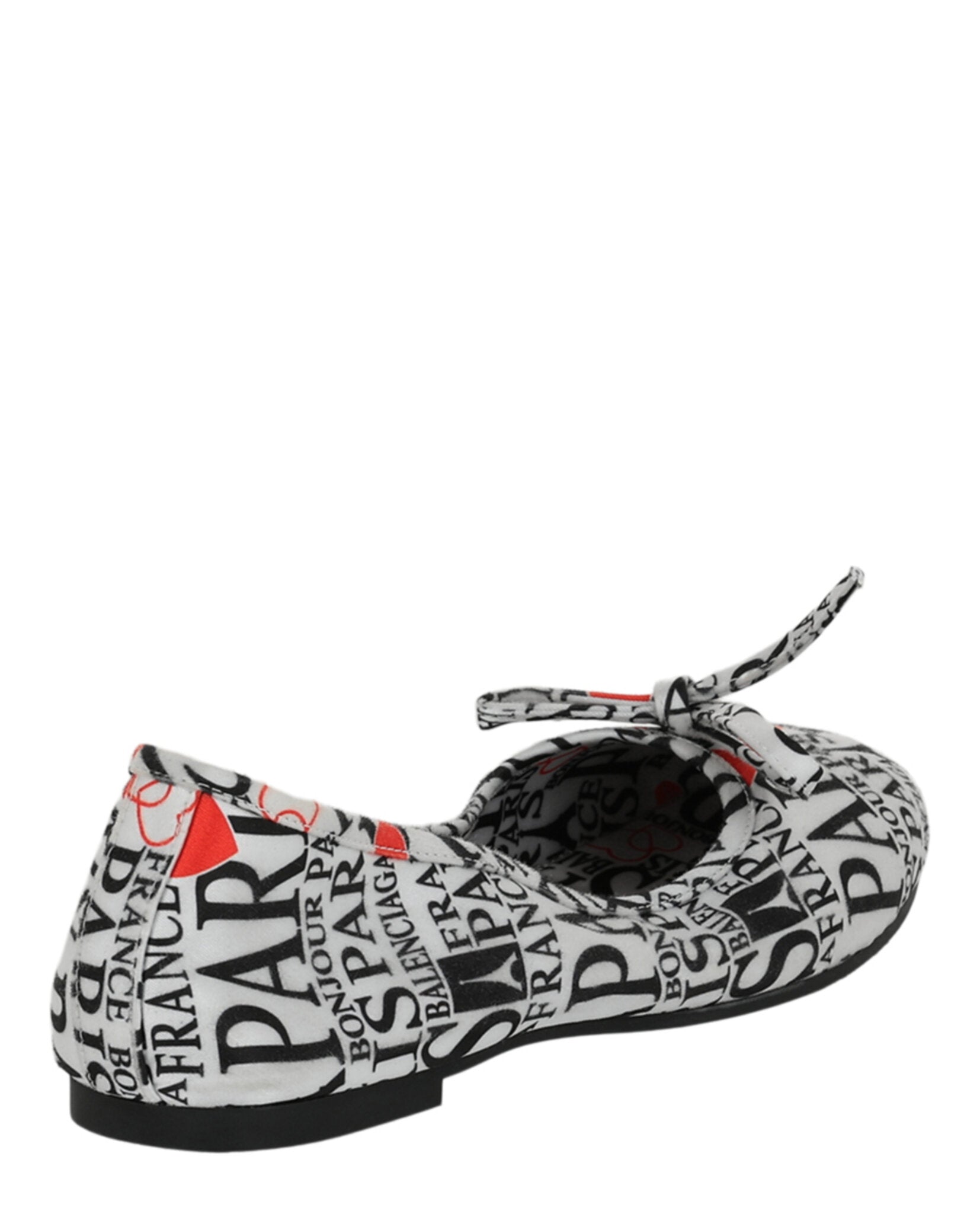 Balenciaga Womens Leopold Printed Ballet Flats