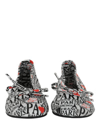 Balenciaga Womens Leopold Printed Ballet Flats