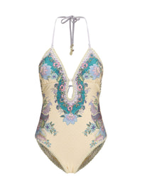 Zimmermann Women Indra Crochet Detail One-Piece Swimsuit