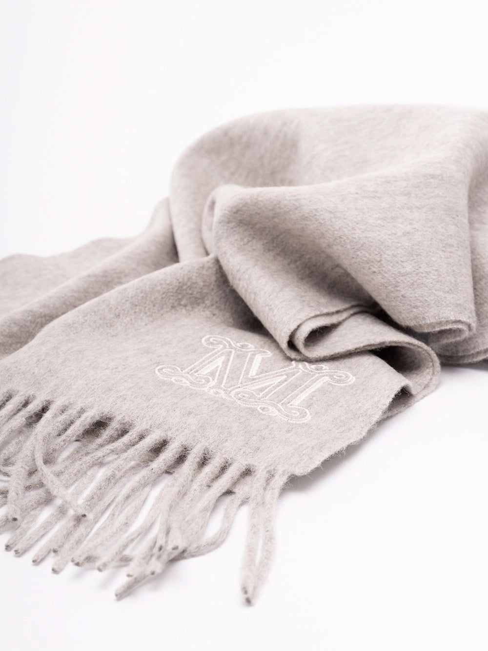 Max mara Max Mara Women Monogram Embroidered Cashmere Stole