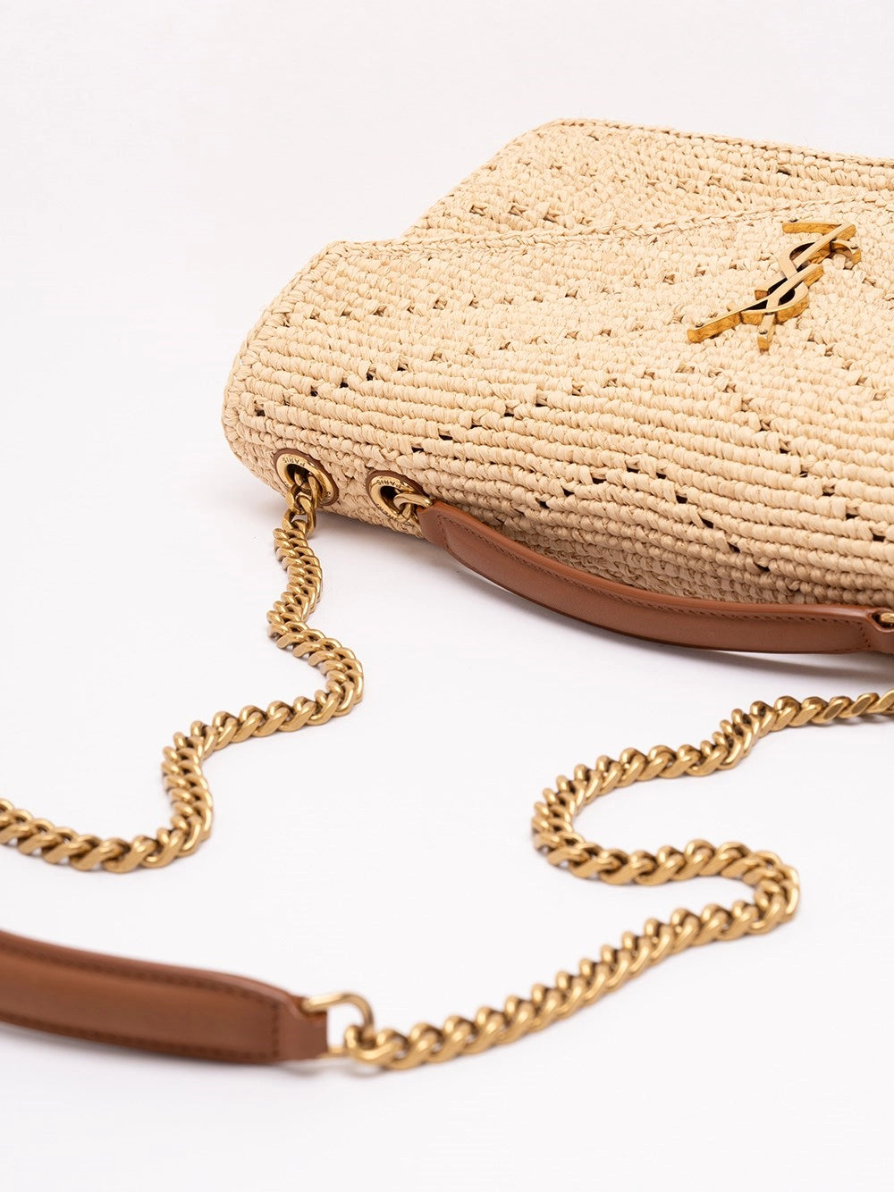 Saint laurent Saint Laurent Women `Loulou` Medium Raffia Bag