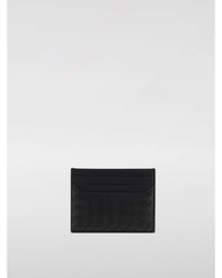 Bottega Veneta Intrecciato Card Holder Woven Leather Men Black Wallets