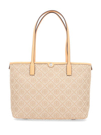 Tory Burch Women "T Monogram Zip" Small Tote Bag