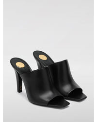 Saint Laurent Leather Mules Heels Women Black