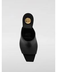Saint Laurent Leather Mules Heels Women Black