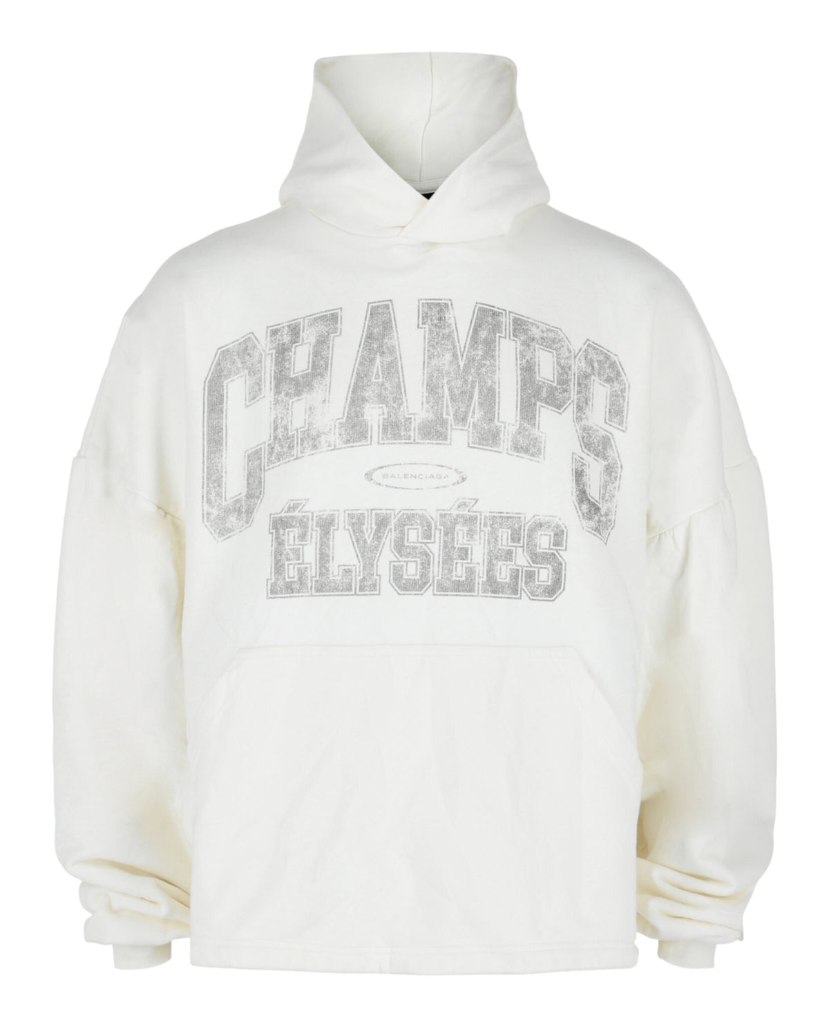 Balenciaga Mens Champs-Élysées Logo Pullover Hoodie