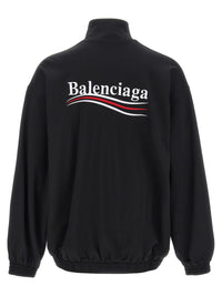 Balenciaga Men Logo Embroidery Sweatshirt