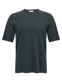 Saint Laurent Men Logo Embroidery T-Shirt