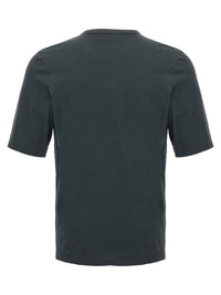 Saint Laurent Men Logo Embroidery T-Shirt