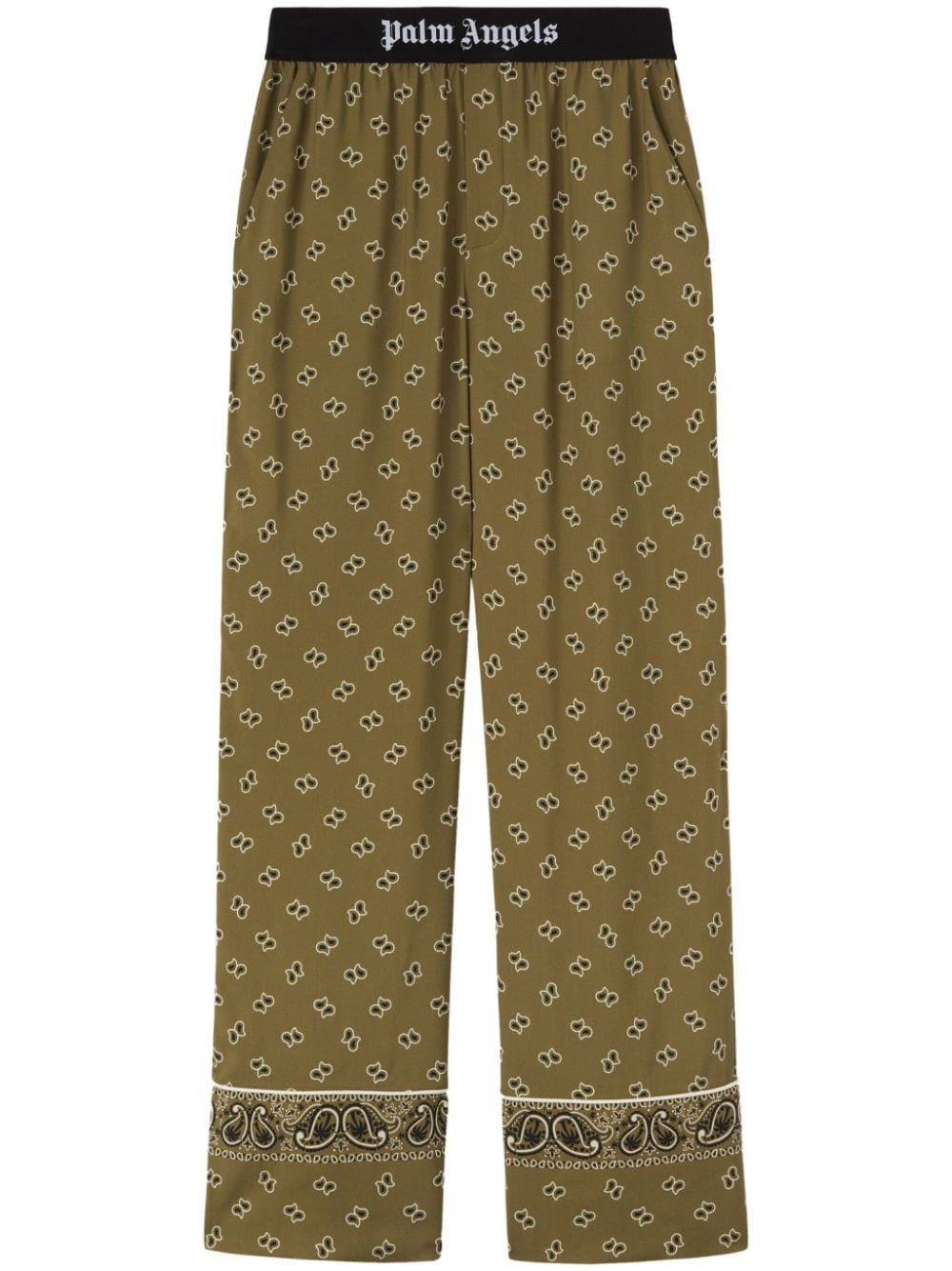 Palm Angels Women Straight Paisley Print Pants