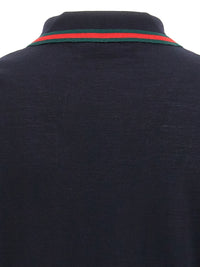 GUCCI Gucci Men Web Ribbon Polo Shirt