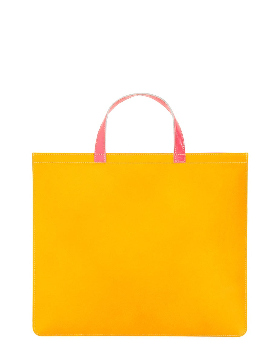 COMME DES GARCONS WALLET Comme Des Garcons Wallet Unisex Super Fluo Leather Tote Bag