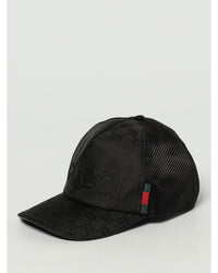 Gucci GG Logo Baseball Cap Men Black Hats