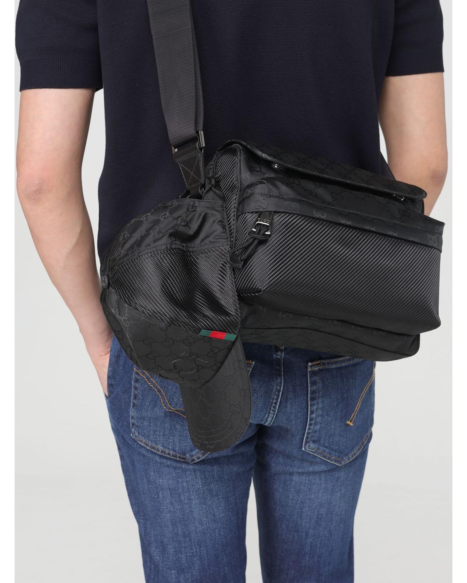 Gucci GG Logo Baseball Cap Men Black Hats