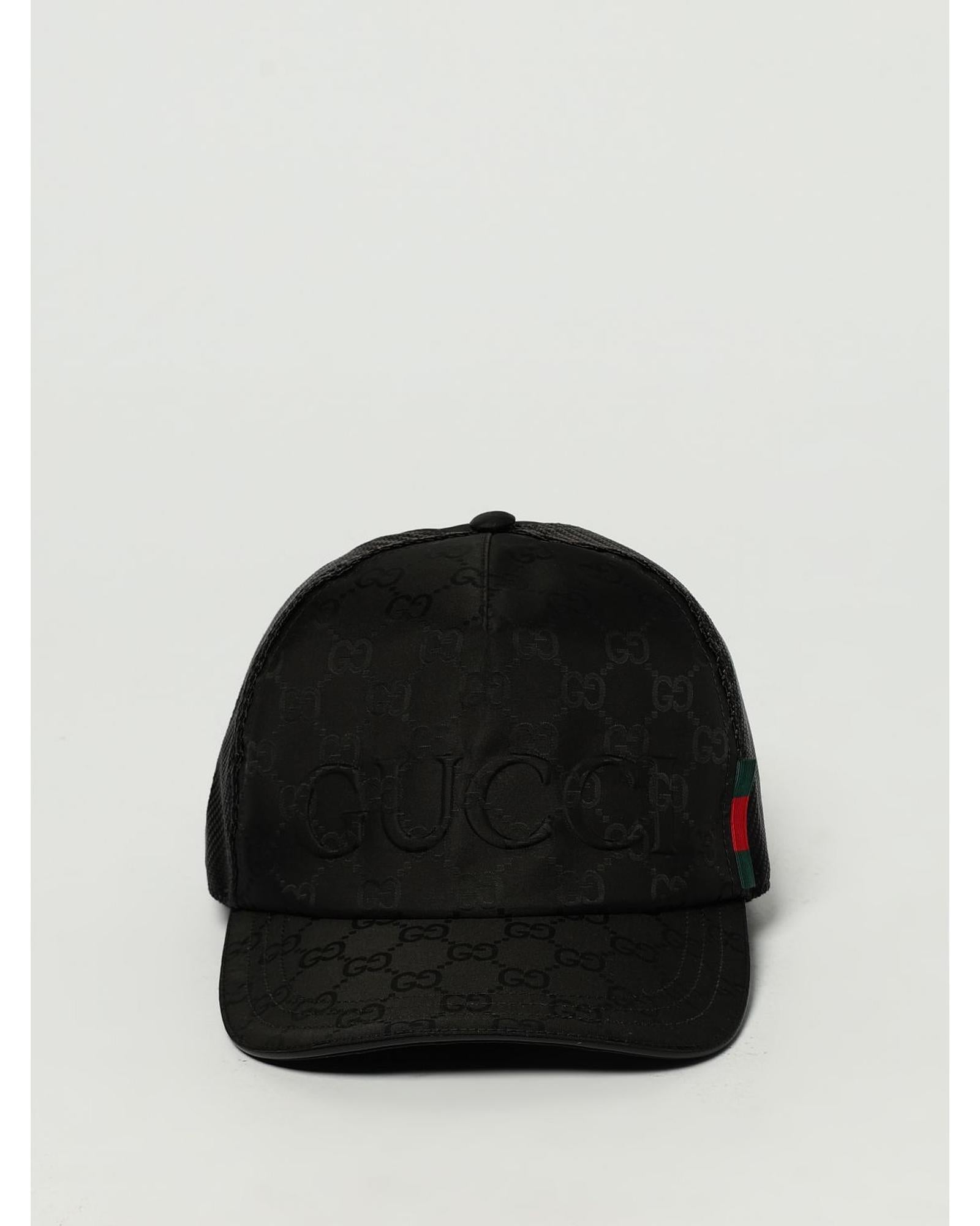 Gucci GG Logo Baseball Cap Men Black Hats