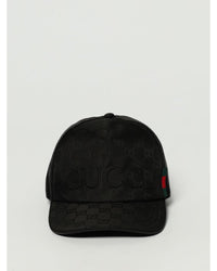 Gucci GG Logo Baseball Cap Men Black Hats