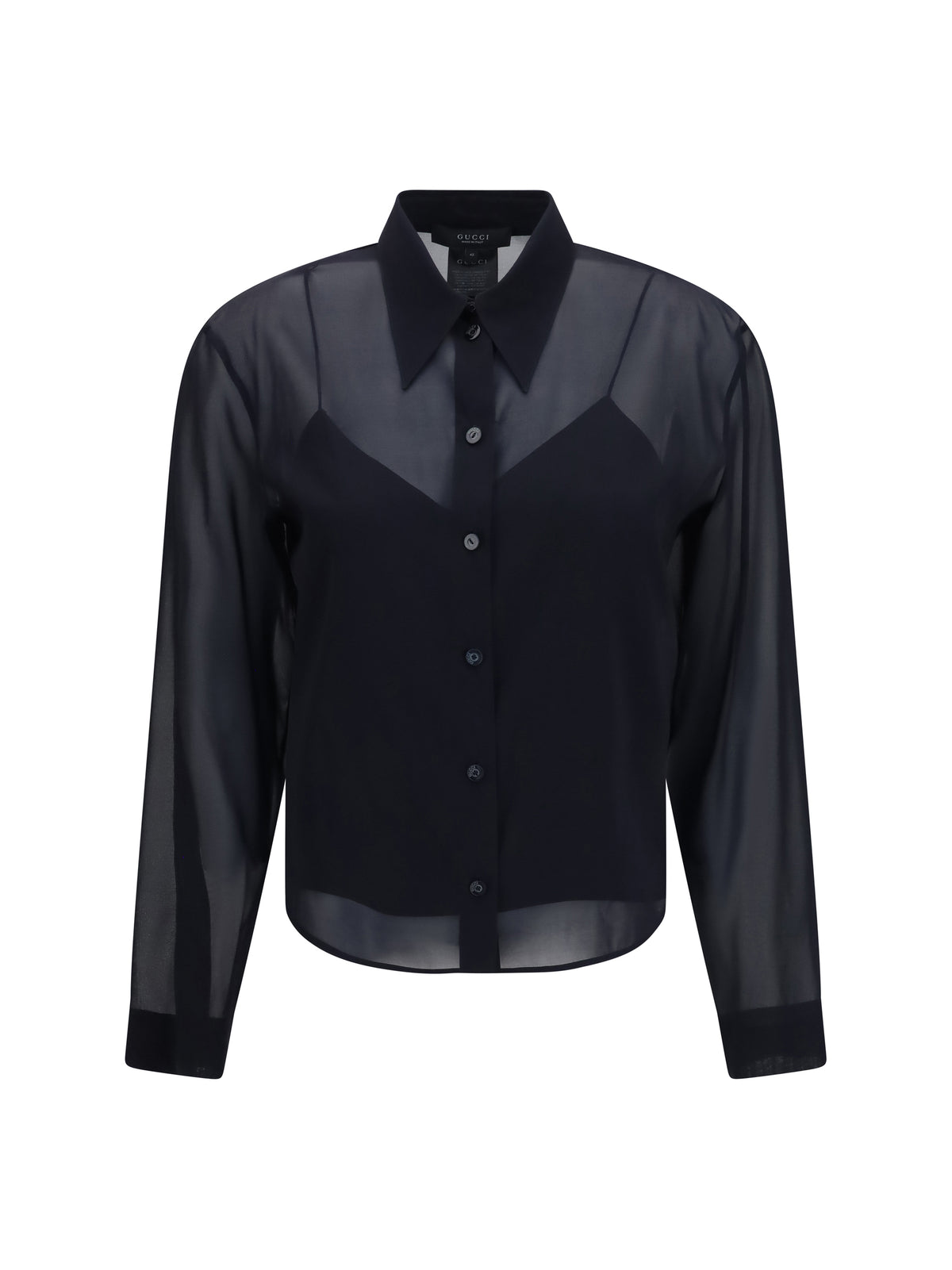 GUCCI Gucci Women Stretch Silk Chiffon Shirt