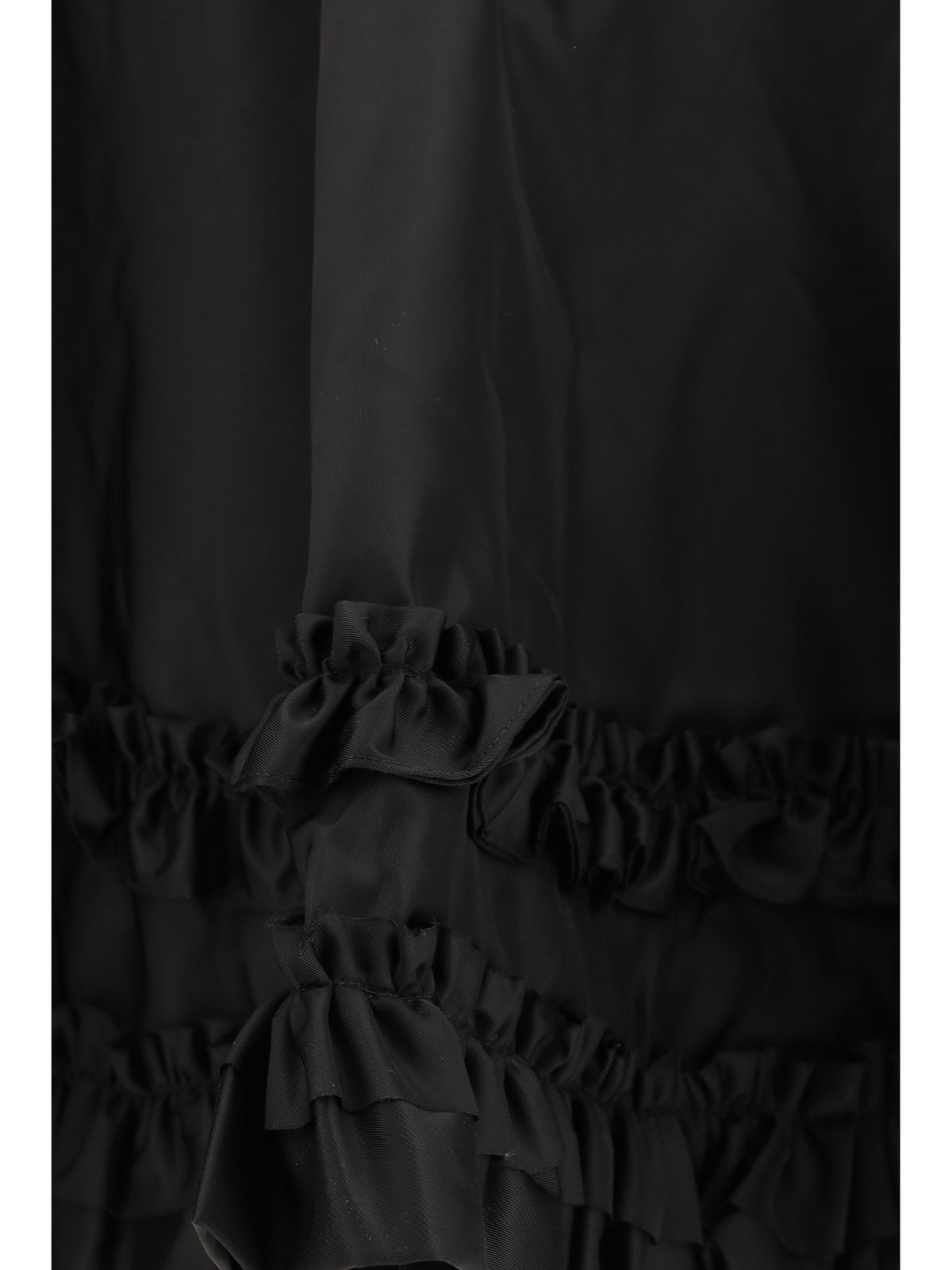 GANNI Ganni Women Duchesse Nylon Mini Frill Skirt