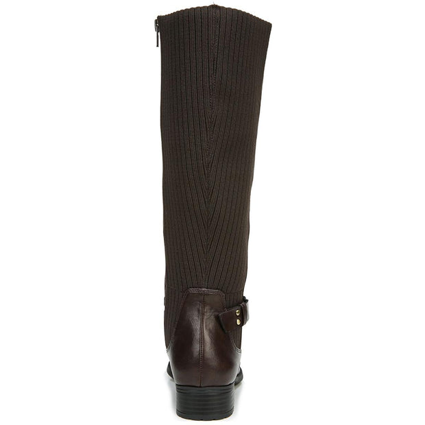 X-Anita Womens Faux Leather Knee-High Riding Boots