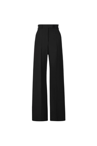 Valentino Garavani Valentino Solid Mid Rise Loose Straight Casual Pants Nero 3B0Rb5D07Ly_0No
