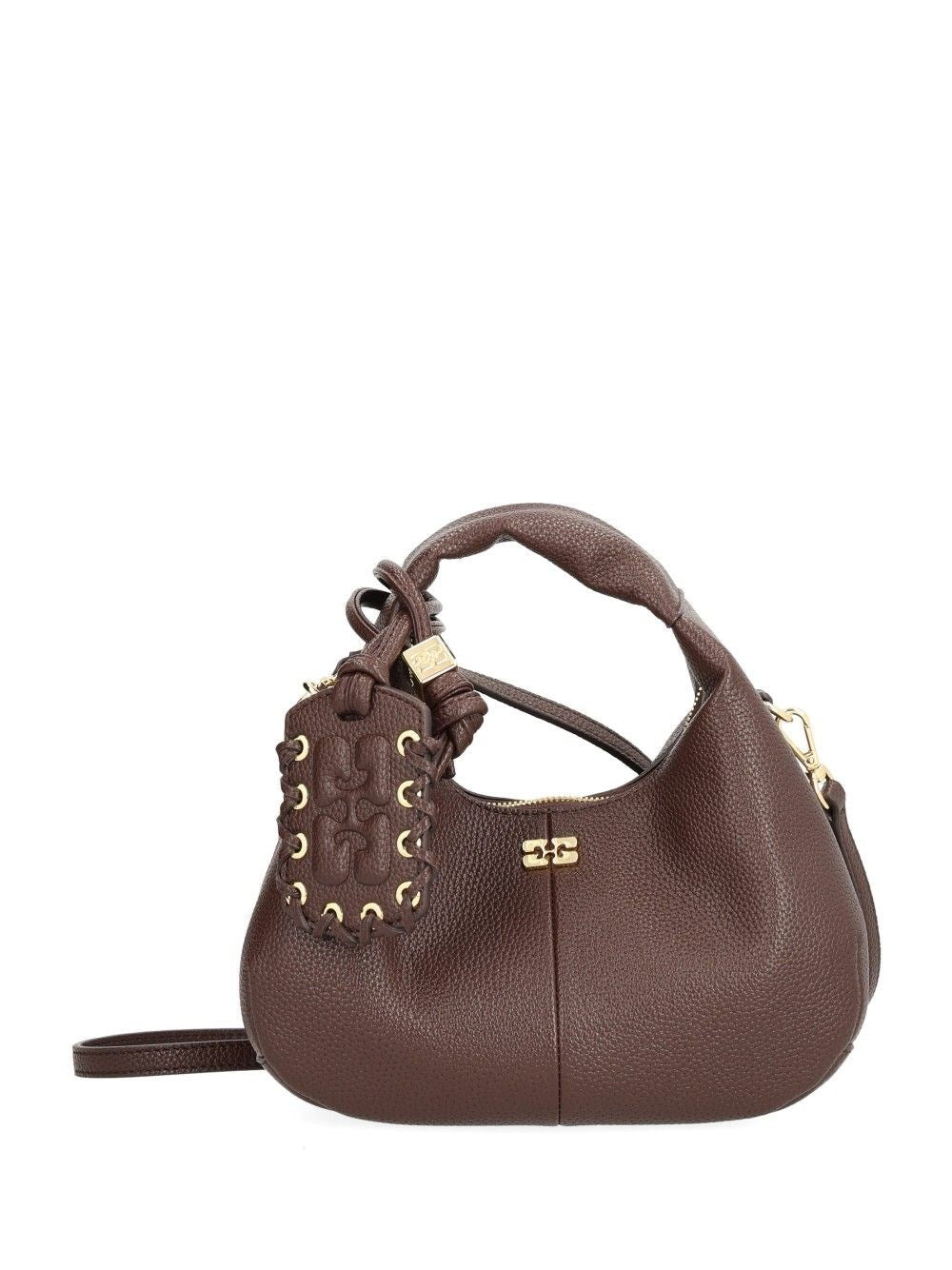 Ganni Women Mini Shoulder Bag With Grained Finish