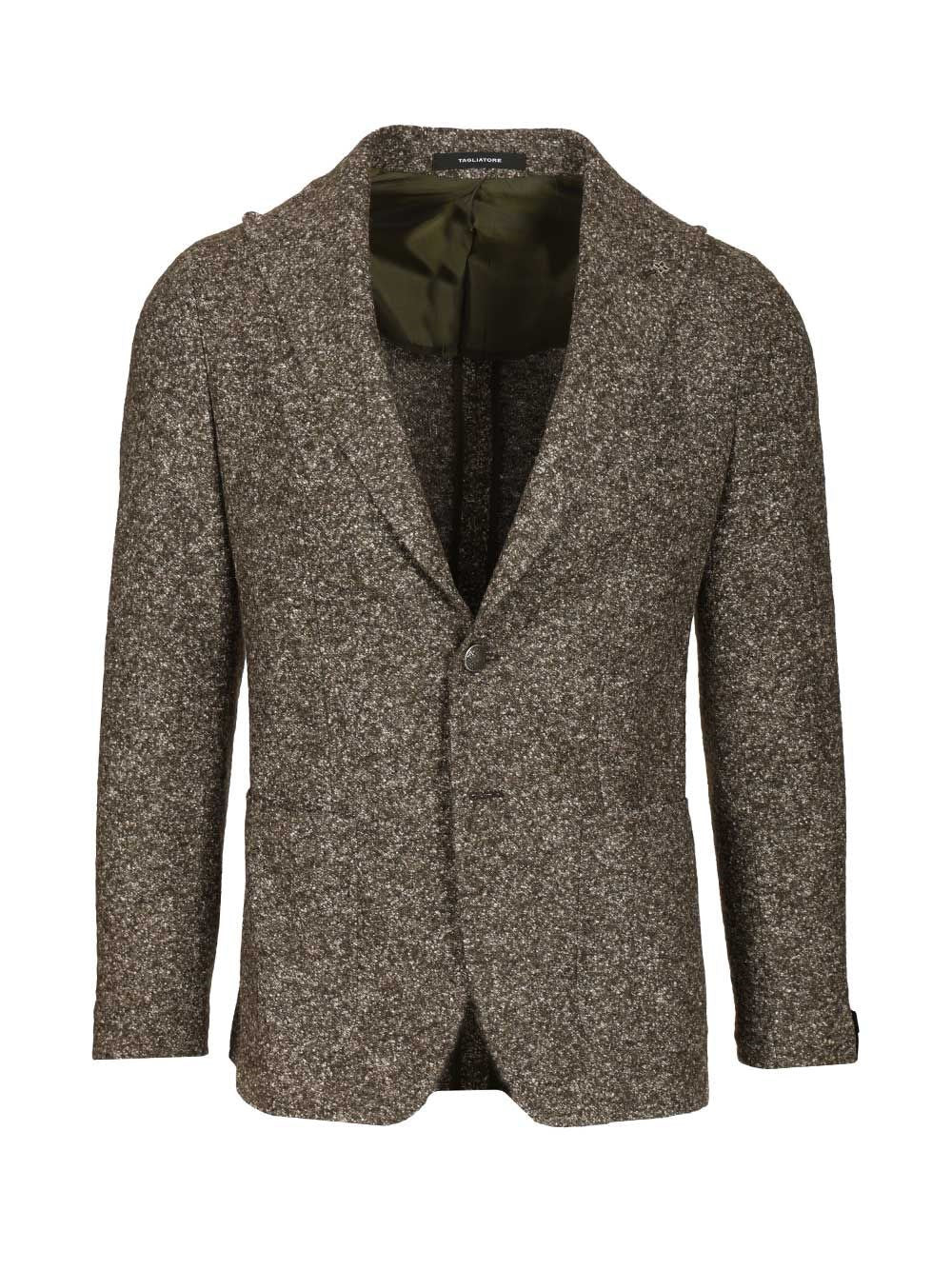 Tagliatore Men Blazer In Wool And Silk Jersey