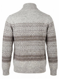 Brunello Cucinelli Men Nordic Jacquard Turtleneck Sweater