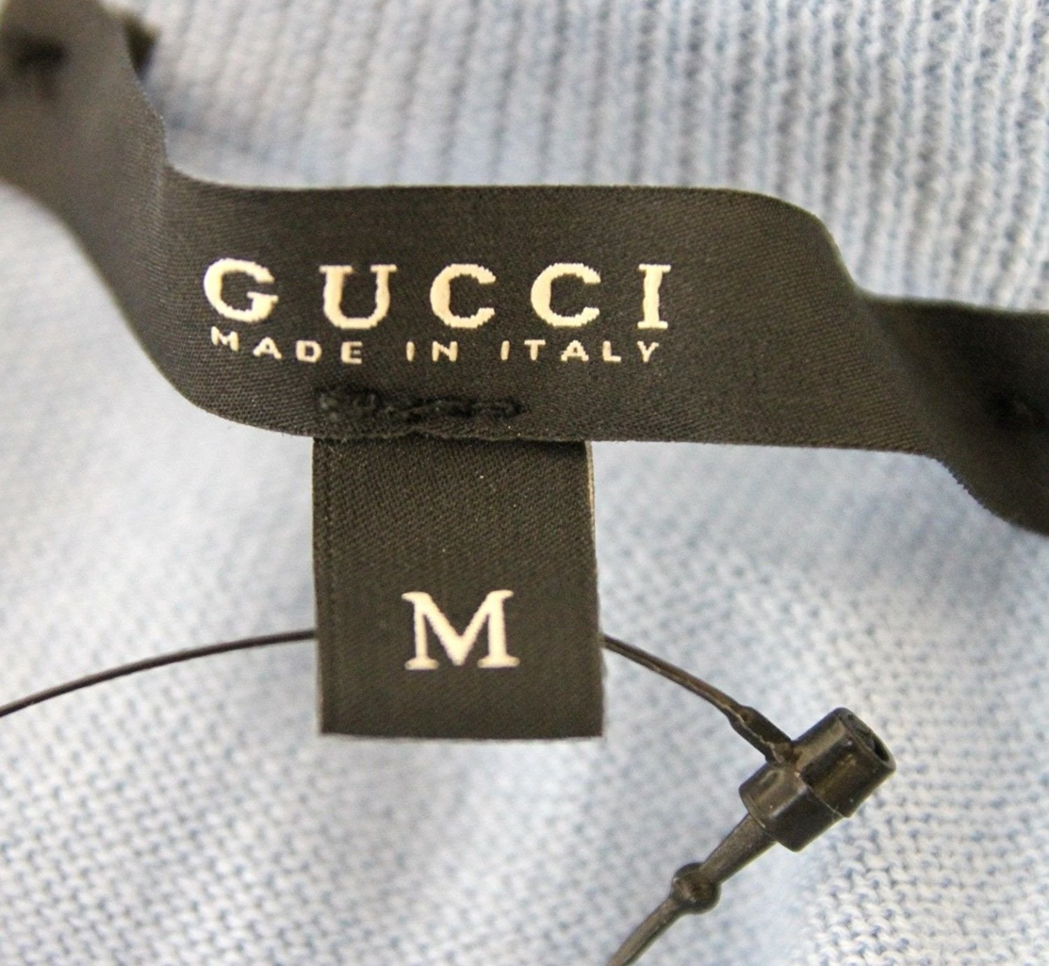 Gucci Women's Light Blue Cashmere Sweater Logo Tank Top