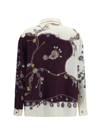 Versace Women Printed Silk Shirt