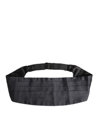 Dolce & Gabbana Dolce & Gabbana Dark Blue 100% Silk Belt Waist Men's Cummerbund