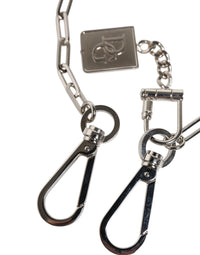 Dolce & Gabbana Dolce & Gabbana Silver Tone Metal Chain DG Charm Belt Men's Keychain